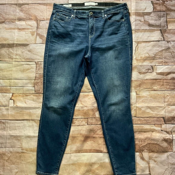 Torrid Womens Jeans size 18 Tall Long Dark Wash Skinny x31" Cotton Denim Stretch - Picture 2 of 11